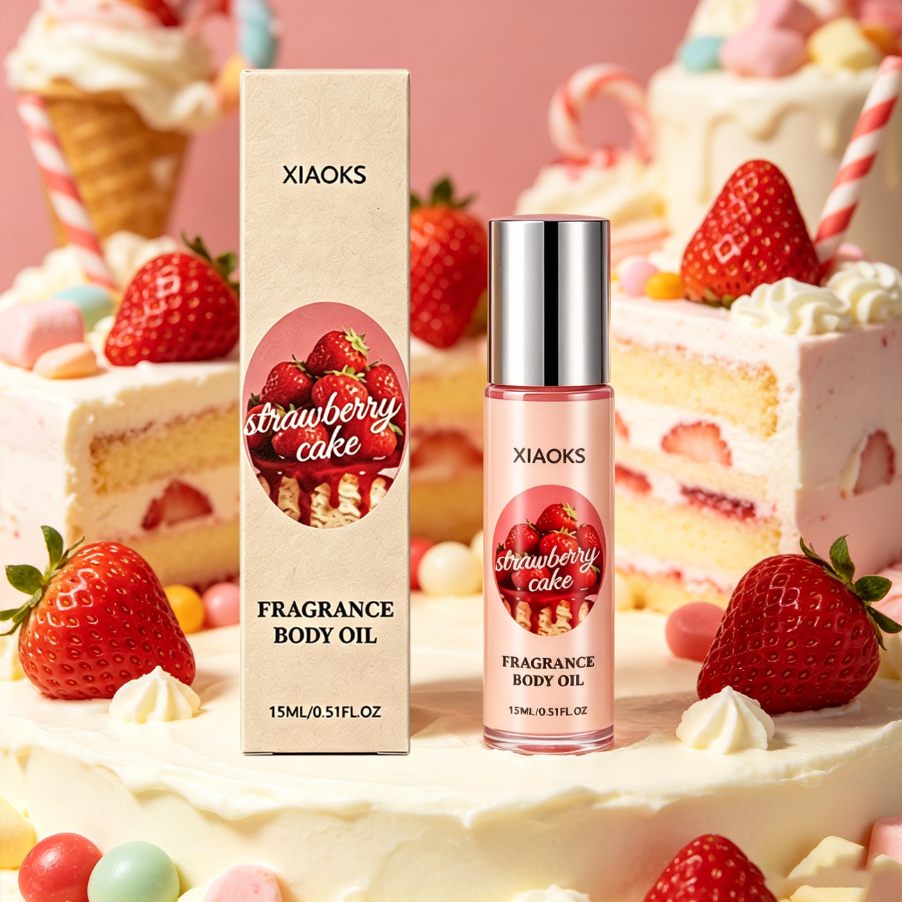 Perfume Fragrance Enhancer - 1 Bottle of Strawberry Cake Sweet