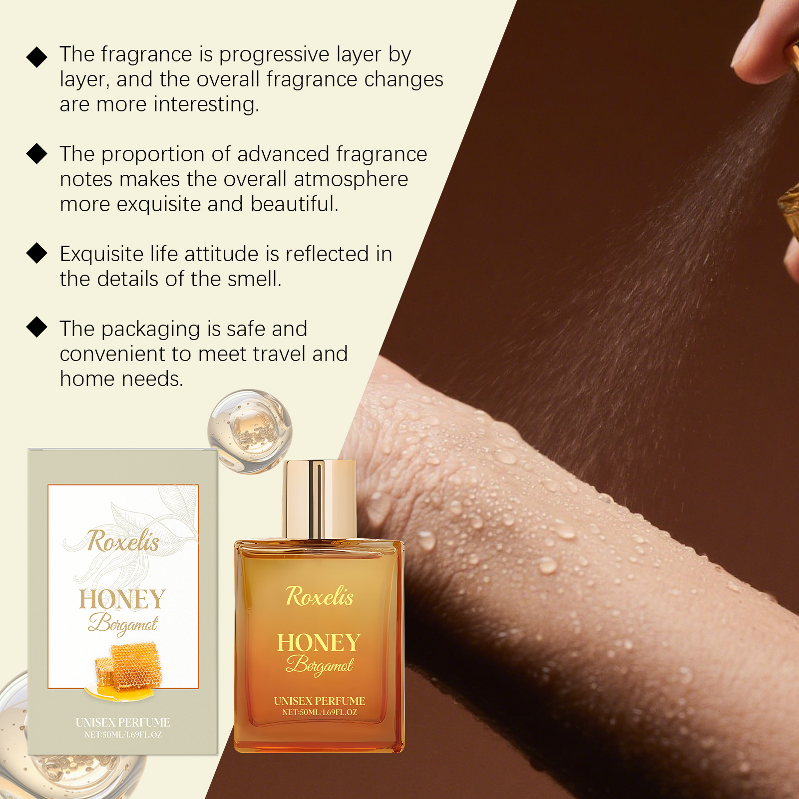 Honey Bergamot Unisex Perfume  - Perfume Fragrance Enhancer ulasan dan harga